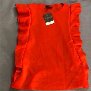 NWT - TopShop Red Shirt